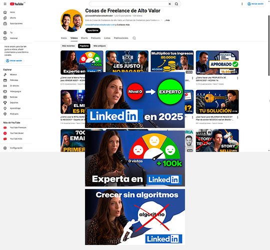 Se realizaron pruebas controladas con tres miniaturas por episodio clave. La validación permitió encontrar un patrón visual ganador: invitado en primer plano, texto corto alineado con la keyword principal y un uso claro del color. Aunque algunas pruebas no fueron concluyentes, los aprendizajes fueron replicables.